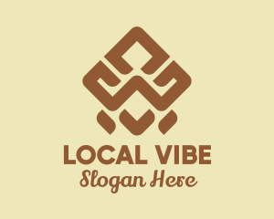 Brown Tribal Pattern logo design