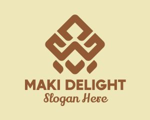 Brown Tribal Pattern logo design