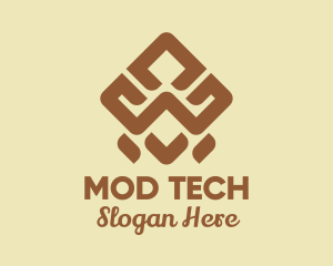 Brown Tribal Pattern logo design