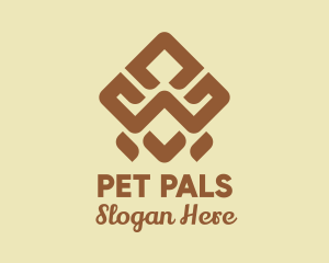 Brown Tribal Pattern logo design