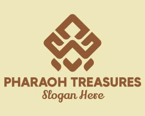 Brown Tribal Pattern logo design