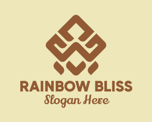 Brown Tribal Pattern logo design