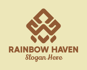 Brown Tribal Pattern logo design