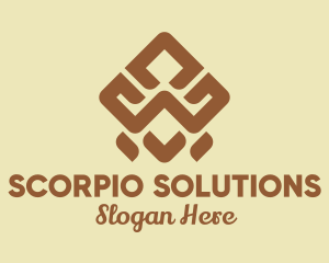 Brown Tribal Pattern logo design