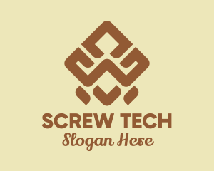 Brown Tribal Pattern logo design