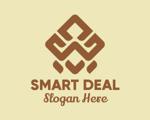 Brown Tribal Pattern logo design