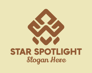 Brown Tribal Pattern logo design