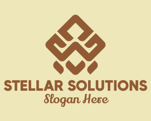 Brown Tribal Pattern logo design