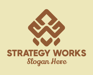 Brown Tribal Pattern logo design