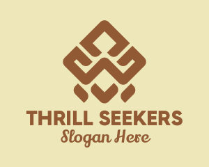 Brown Tribal Pattern logo design