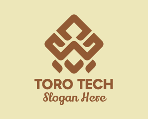 Brown Tribal Pattern logo design