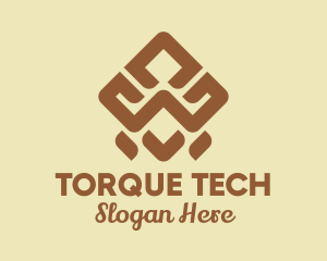 Brown Tribal Pattern logo design