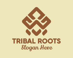 Tribal - Brown Tribal Pattern logo design