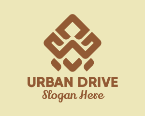 Brown Tribal Pattern logo design