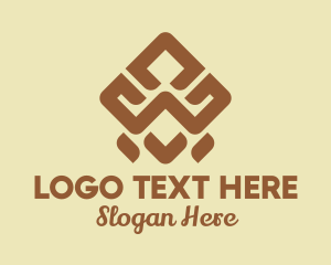 Aboriginal - Brown Tribal Pattern logo design