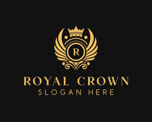 Royalty Crown Academia logo design