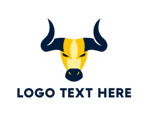Voltage - Lightning Mask Bull logo design