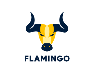 Livestock - Lightning Mask Bull logo design