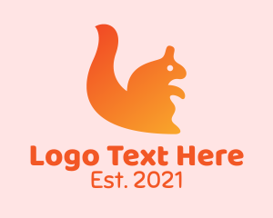 Exotic - Wild Squirrel Animal logo design