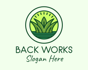 Natural Pond Grass logo design