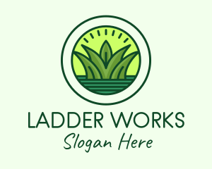 Natural Pond Grass logo design