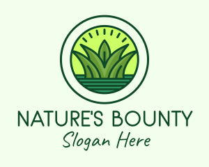 Natural Pond Grass logo design