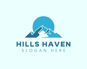 Snow Mountain Landform logo design