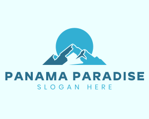 Snow Mountain Landform logo design