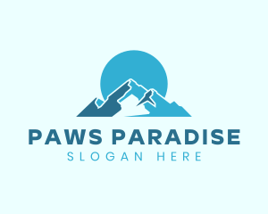 Snow Mountain Landform logo design