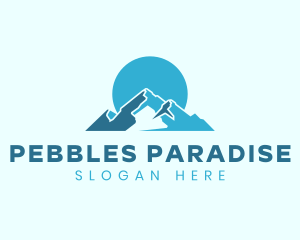 Snow Mountain Landform logo design