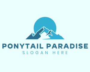 Snow Mountain Landform logo design