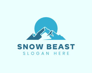 Snow Mountain Landform logo design