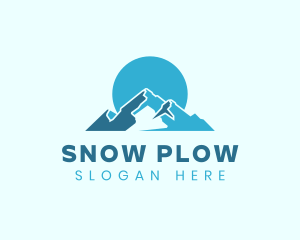 Snow Mountain Landform logo design