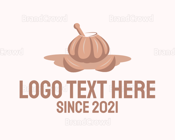 Garlic Mortar & Pestle Logo