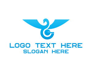 Blue Bird - Swan Bird Technology logo design