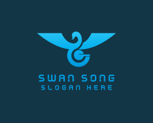 Swan Bird Technology  logo design