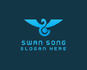 Swan Bird Technology  logo design