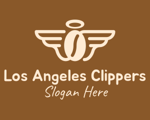 Angel Wings Coffee Bean logo design