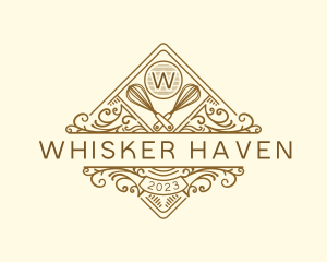 Culinary Whisk Baker  logo design