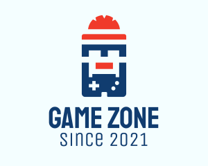 Hardhat Gameboy Console  logo design