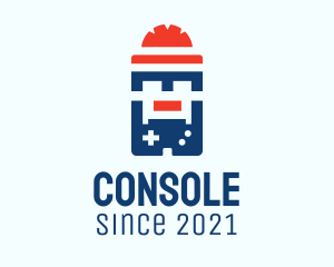 Hardhat Gameboy Console  logo design