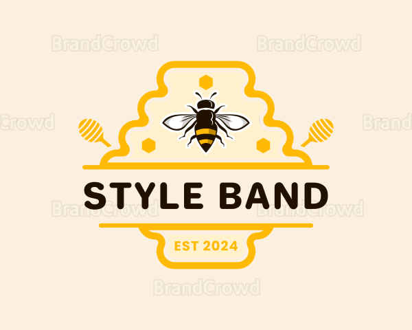 Bee Hive Honey Logo