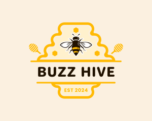 Hive - Bee Hive Honey logo design