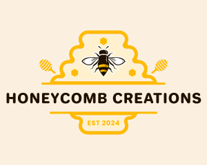 Beeswax - Bee Hive Honey logo design