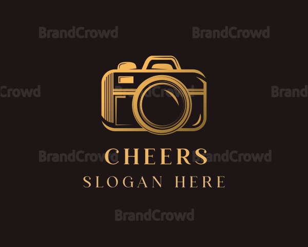 Gold Camera Photography Logo