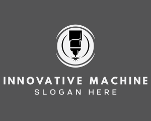 Machine Laser Ironwork logo design