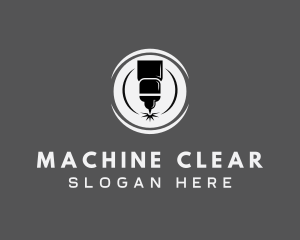 Machine Laser Ironwork logo design