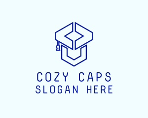 Code Graduation Cap logo design