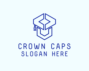 Code Graduation Cap logo design