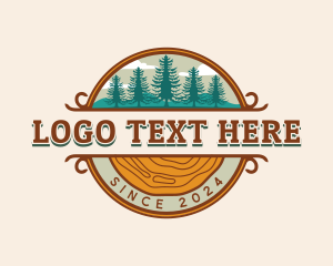 Lumber - Woodwork Trees Workshop logo design